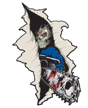 Chainsaw Rip Out rc digital decal